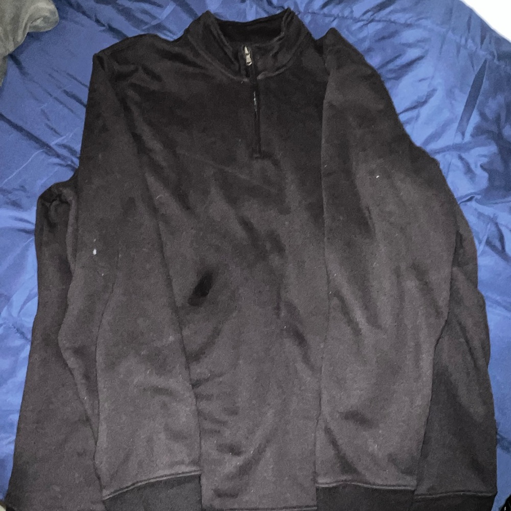 Men’s black quarter zip jacket